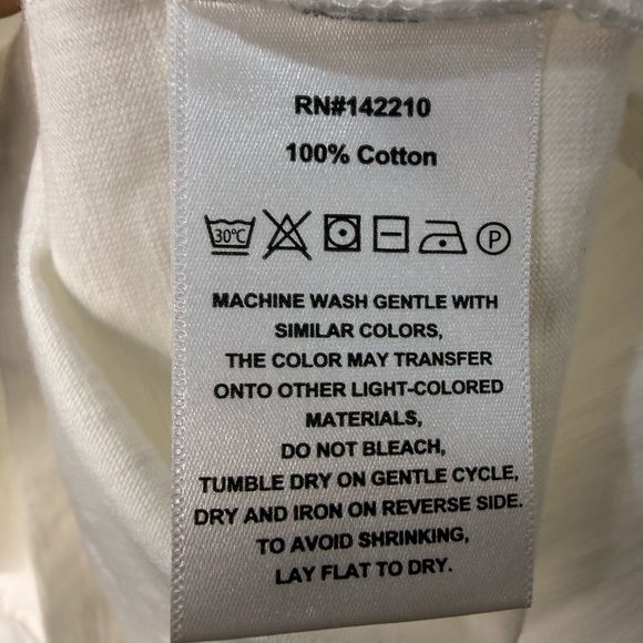 MERSEA Amelia Cuff Tee in White - OS (one size) - Picture 9 of 9